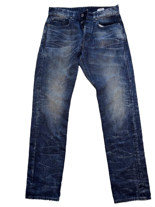 G-Star RAW 3301 Tapered Vintage Y2K Jeans Size W30 L32 Dark Blue Denim