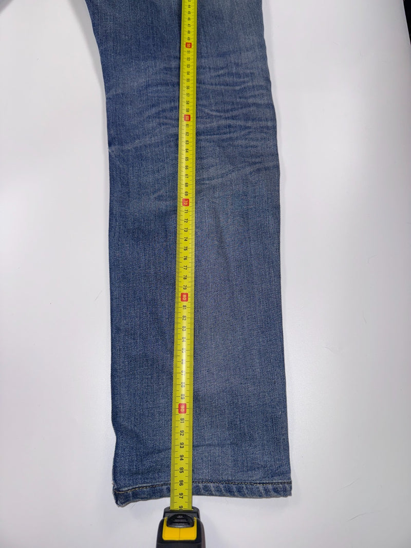 Diesel Thavar Vintage Y2K Distressed Jeans Size 31 Blue Denim