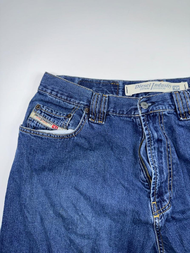 Diesel Industry Vintage Y2K Jeans Made in Italy Size 34 Dark Blue