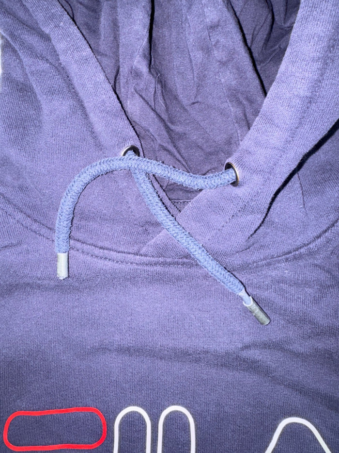 FILA Vintage Y2K Hoodie Navy Blau Größe M