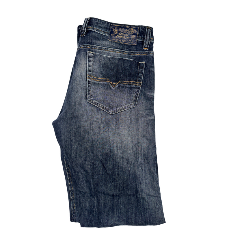 Diesel Viker Vintage Straight Leg Jeans W34 L34 Dark Blue