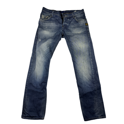 G-Star RAW 3301 Jeans Vintage Y2K Blue Denim Straight Fit W34 L32