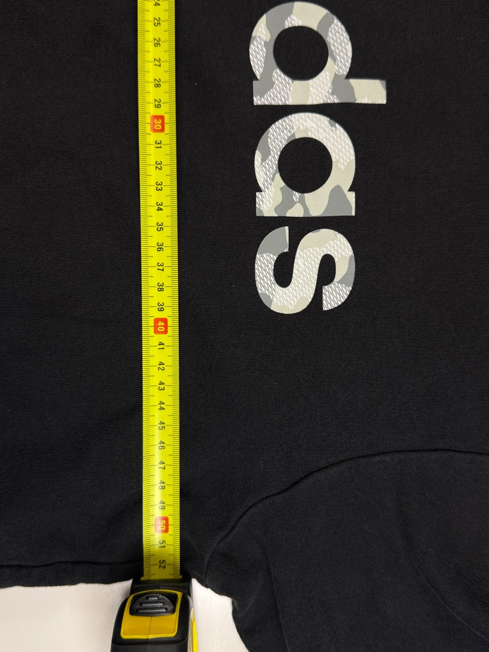 Adidas Hoodie Black Camo Logo Pullover Sweatshirt Size L — 4