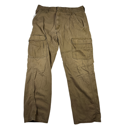 Wrangler Cargo Pants Relaxed Fit Vintage Y2K Brown Khaki W32 L30