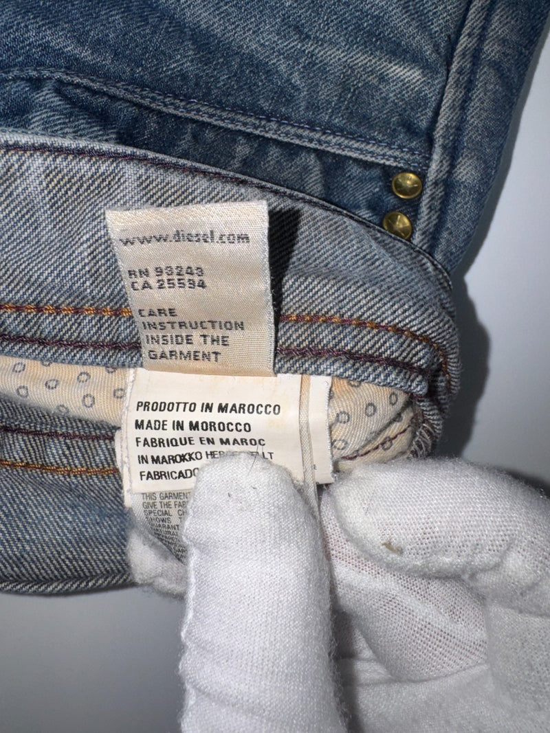 Diesel Vintage Y2K Jeans Size 32 Blue Straight Leg