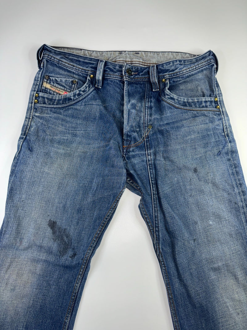 Diesel Vintage Y2K Jeans Size 32 Blue Straight Leg