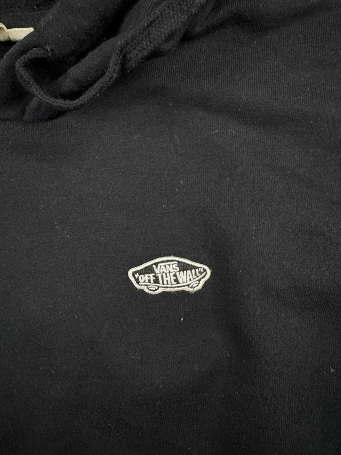 Vans Vintage Y2K Hoodie Checkerboard Ärmel Schwarz Größe XS