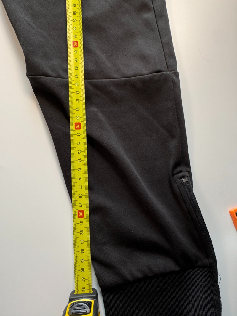 4F Black Track Pants Joggers Zip Ankle Sports Size M/L