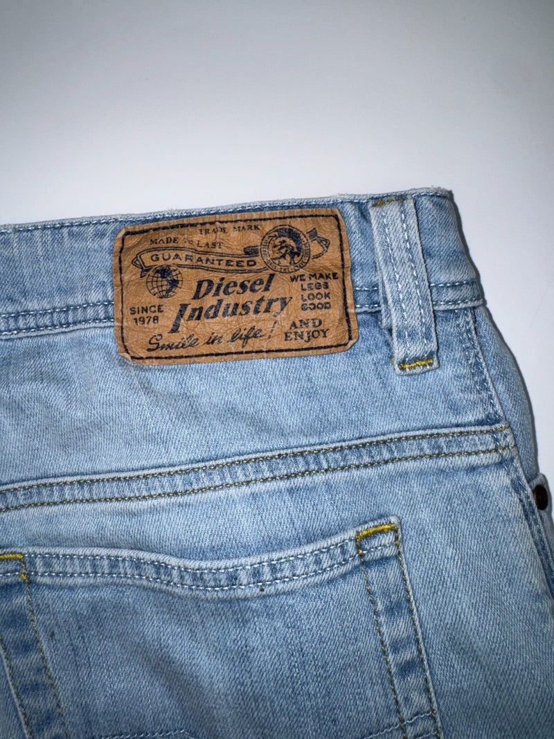 Diesel Safado Stretch Jeans Regular Slim Straight Light Blue W33 L30