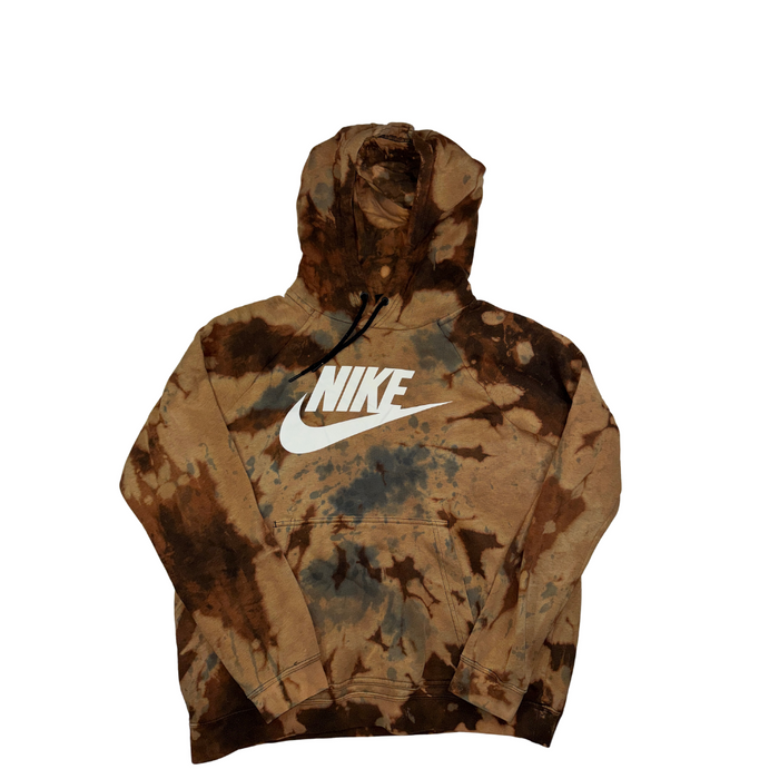 Nike Hoodie Batik Braun M