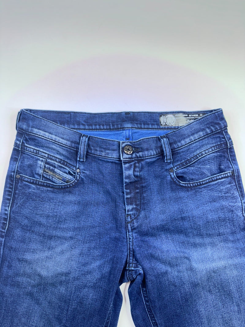 Diesel Belthy Stretch Jeans Slim Straight Blue W26 L32