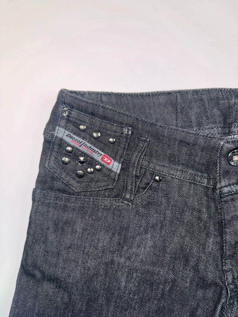 Diesel Matic Stretch Slim Tapered Jeans Black W26 L32