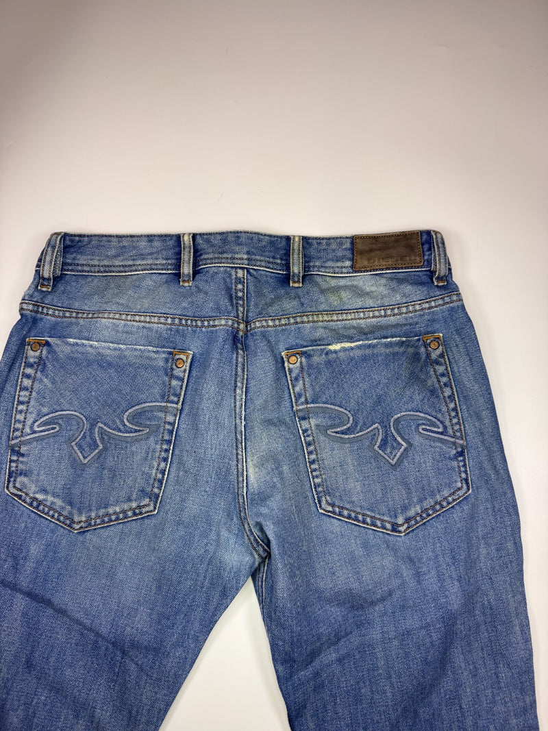 Diesel Zatiny Vintage Y2K Jeans W32 L32 Blue Bootcut Denim