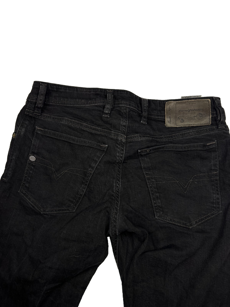 Diesel Waykee Vintage Y2K Straight Jeans W29 L30 Black Dark Wash