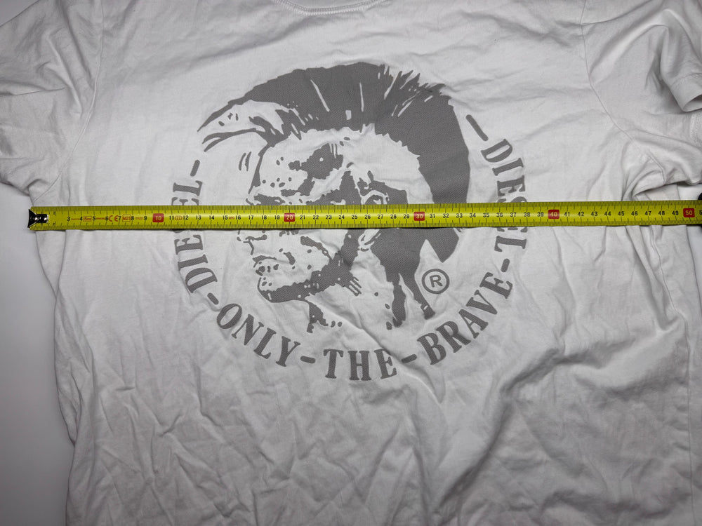 Diesel Only The Brave Graphic T-Shirt White M/L — 5