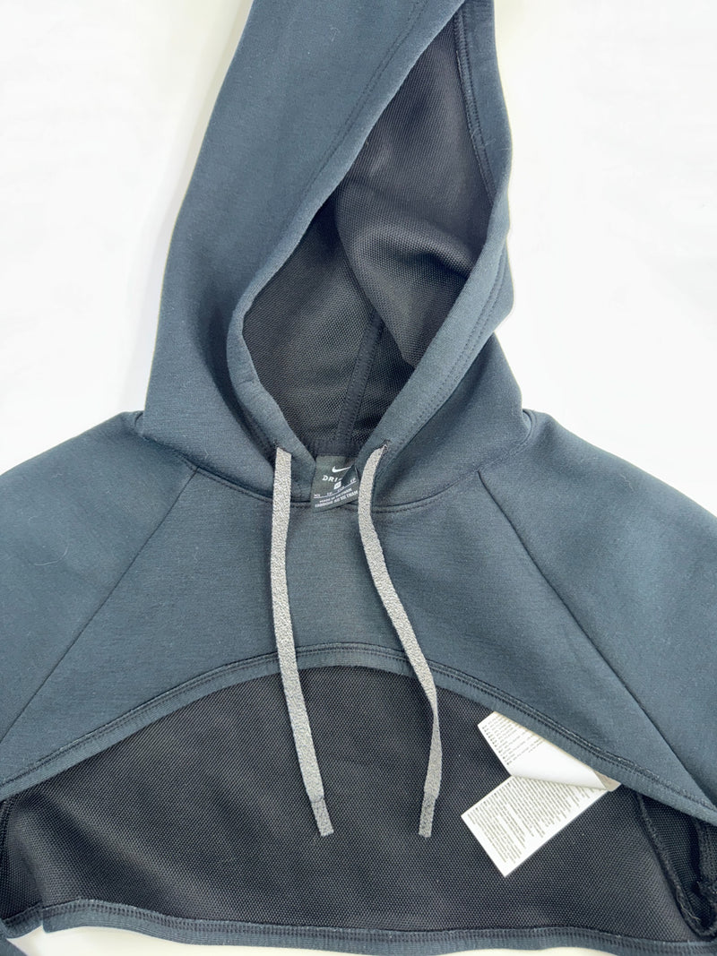 Nike Dri-FIT Cropped Hoodie Black XS Women's Athletic Crop Top
