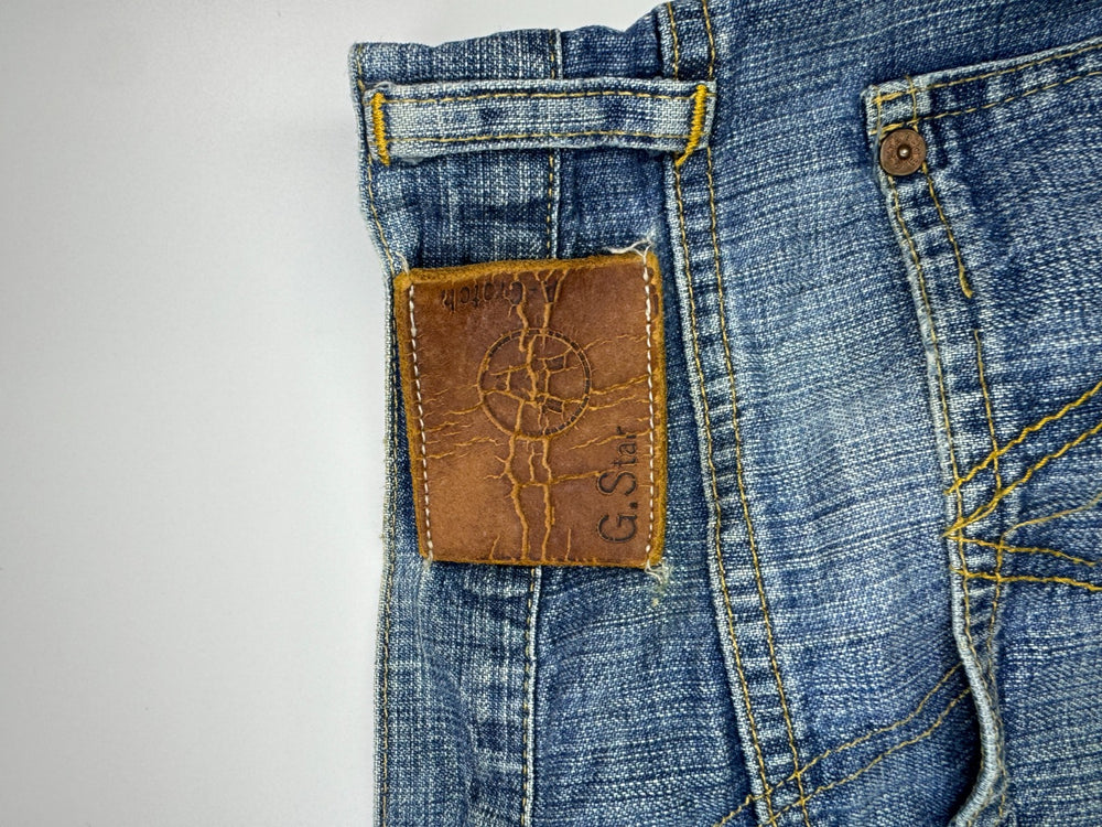 G-Star Raw S.C.A Crotch Jeans W31 L32 Vintage Y2K Blue Denim — 6