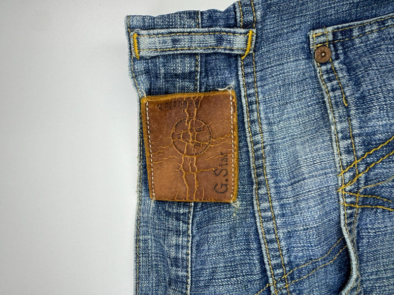 G-Star Raw S.C.A Crotch Jeans W31 L32 Vintage Y2K Blue Denim