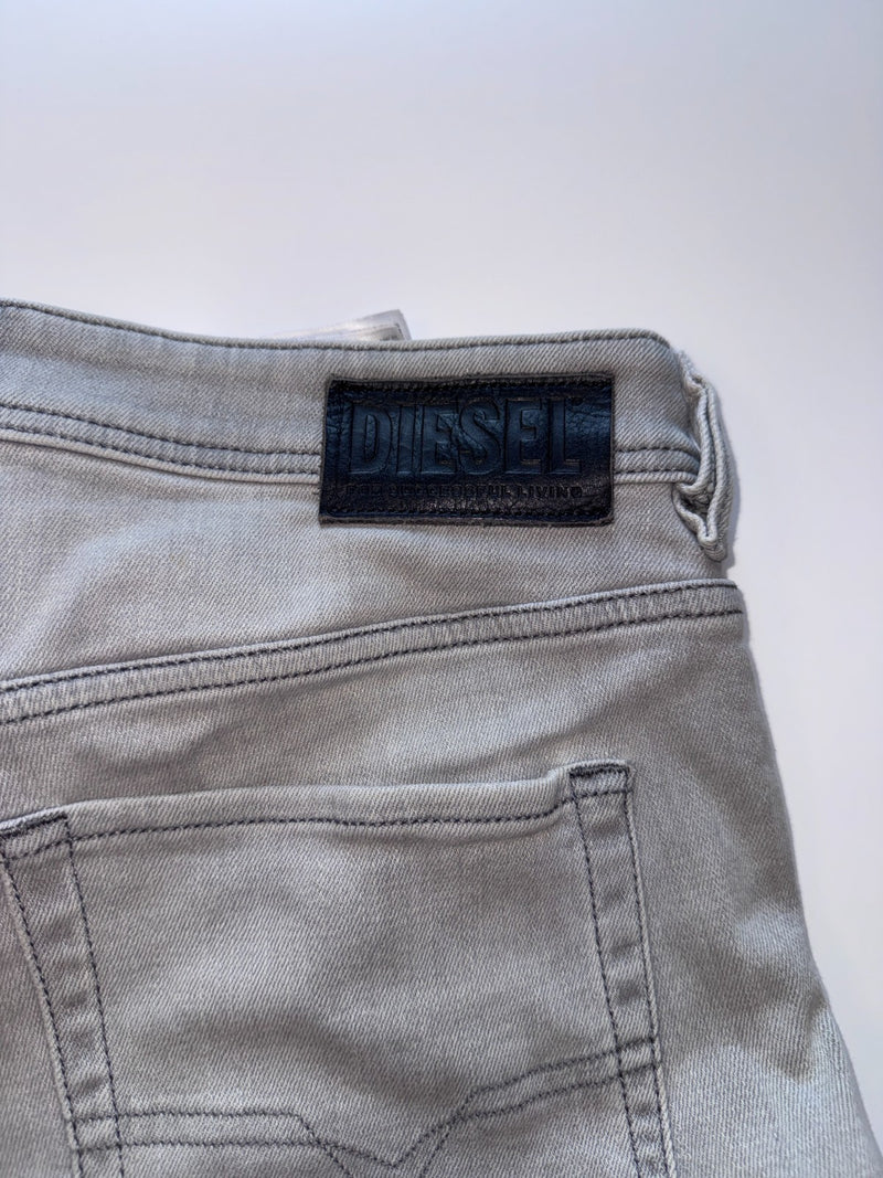 Diesel Sleenker Skinny Jeans Y2K Grey Size W32 L30