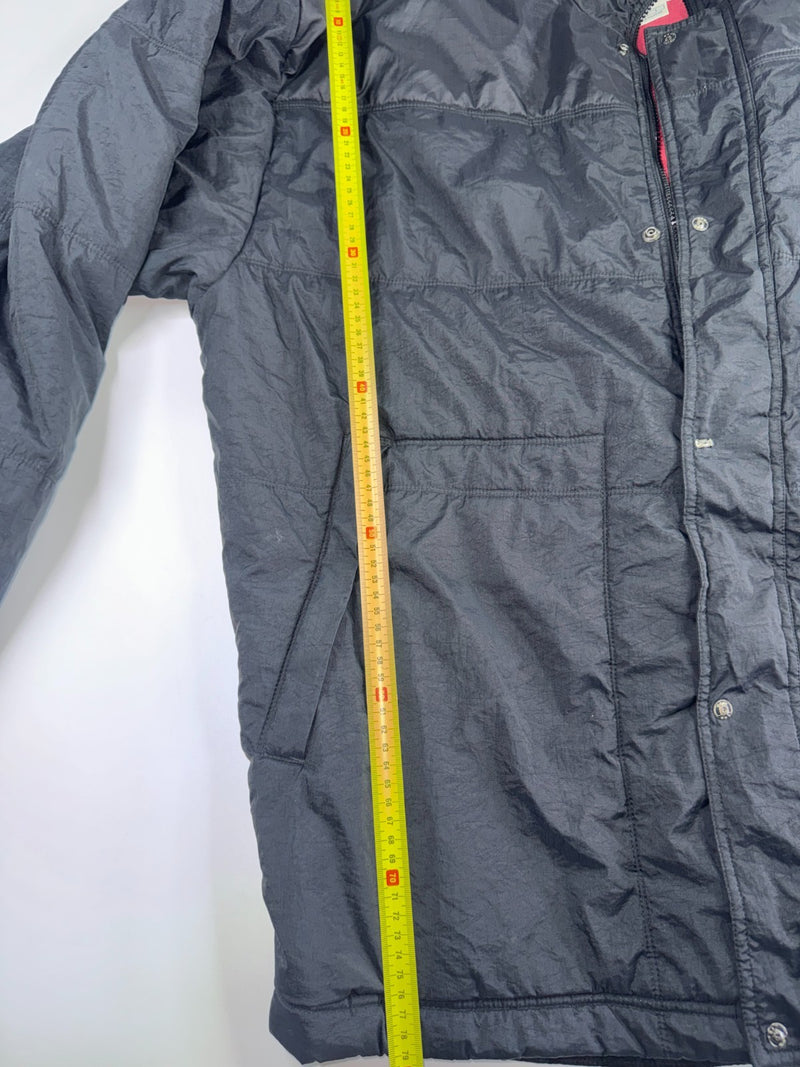 Nike Vintage Puffer Jacket Black Red Logo Y2K Size L