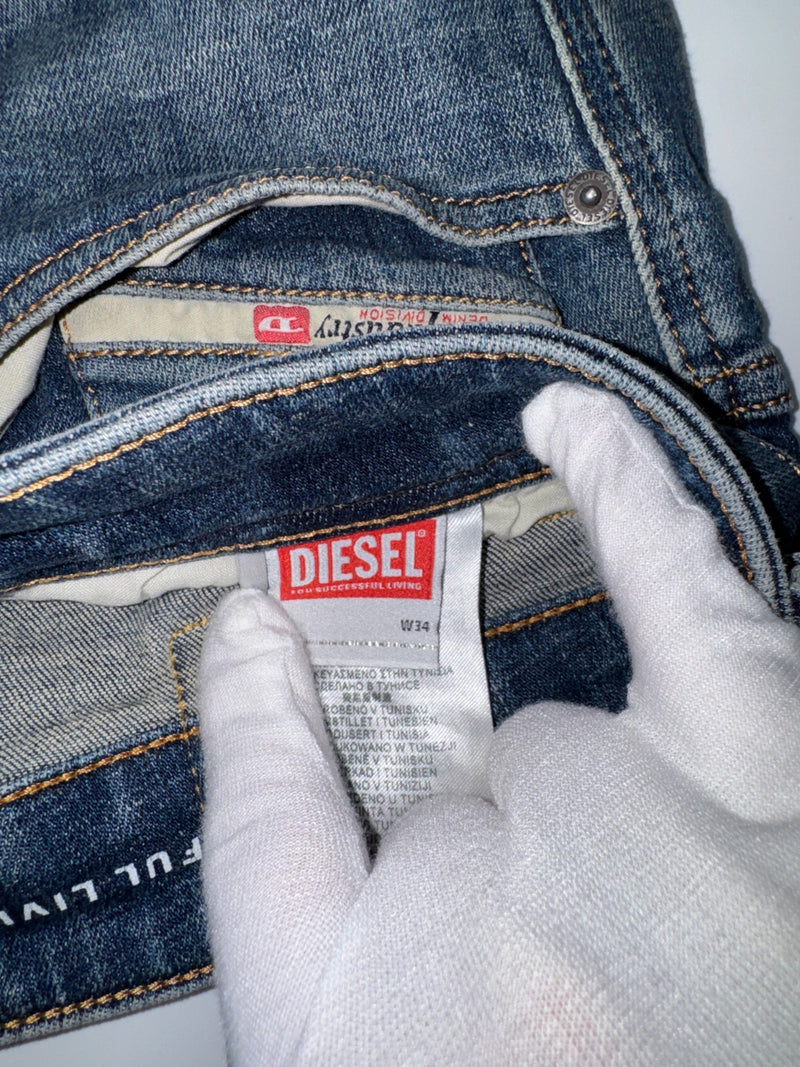 Diesel Industry Vintage Y2K Zatiny Bootcut Jeans W34 L30 Blue
