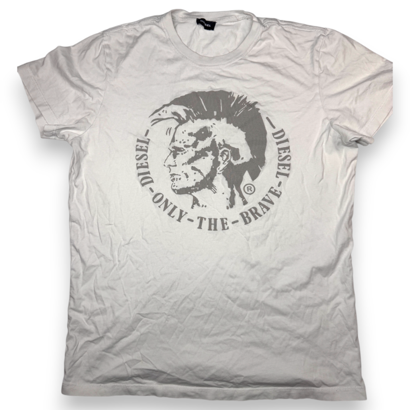 Diesel Only The Brave Graphic T-Shirt White M/L — 1
