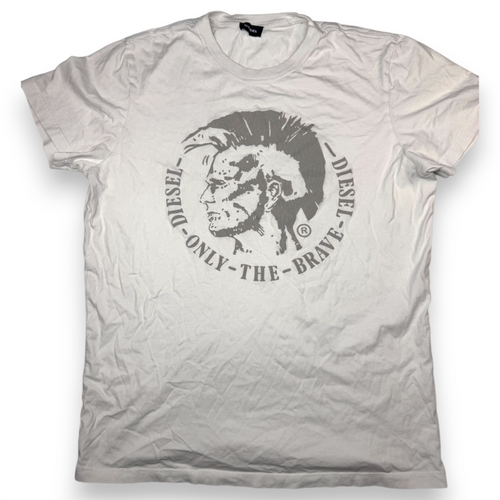 Diesel Only The Brave Graphic T-Shirt White M/L