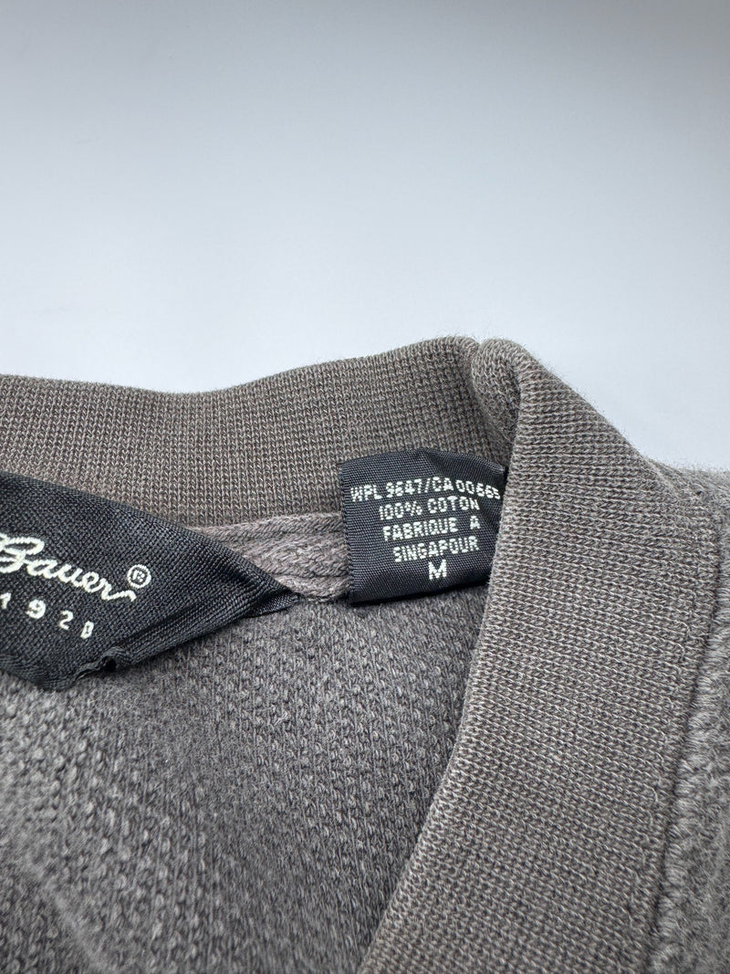 Eddie Bauer Vintage Waffle Knit Sweatshirt Brown Size M