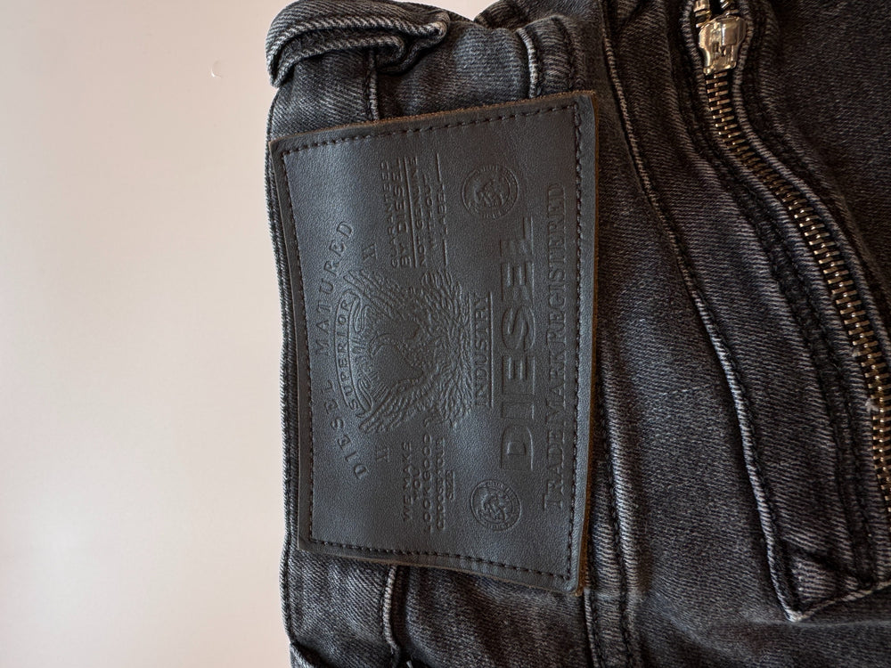 Diesel D-Amny-Biker Skinny Jeans Dark Grey W32 L32 — 7
