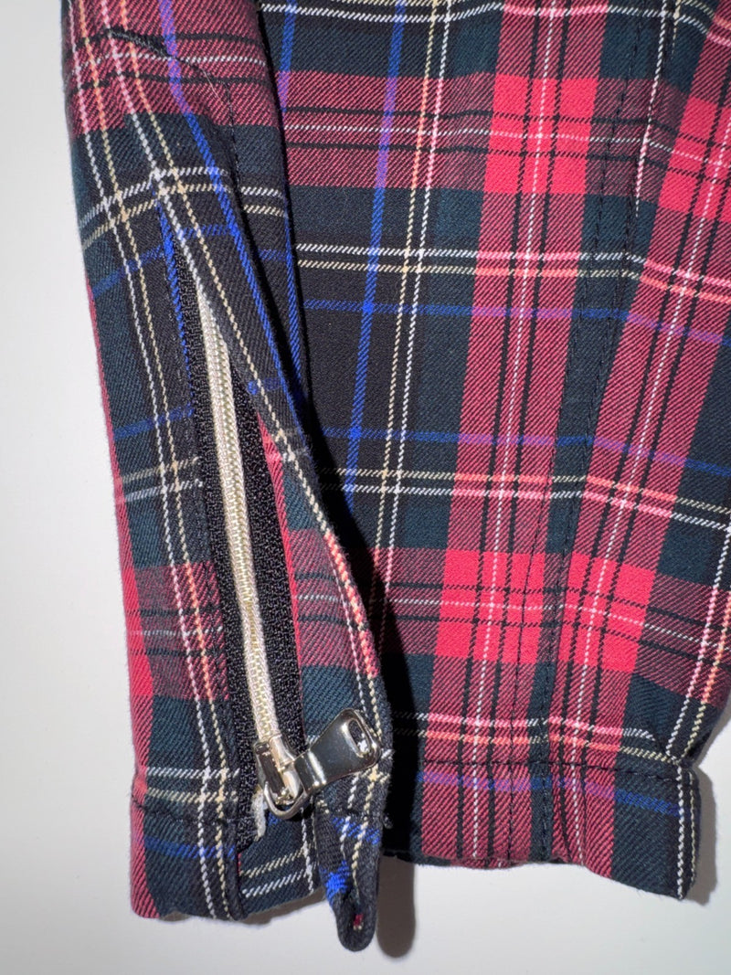 Zerres Tartan Pants Y2K Plaid Slim Fit Size L