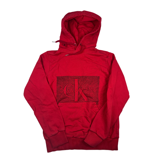Calvin Klein Jeans Vintage Y2K Hoodie Size S Red