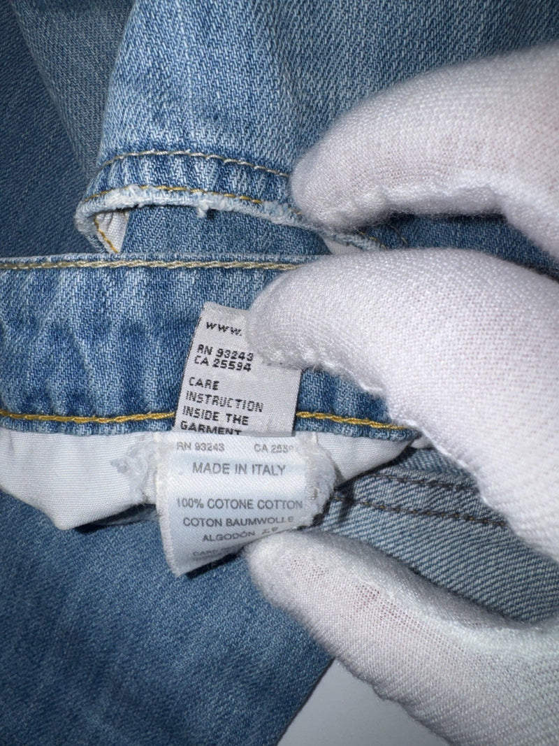 Diesel Vintage Y2K Straight Leg Jeans Size 29 Light Blue Made in Italy