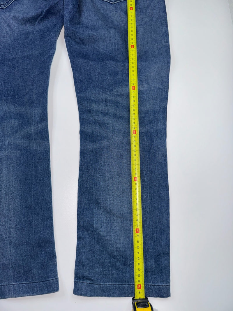 Diesel THAVAR Denim Sweat Pants Jeans W32 Blue Jogger Stretch