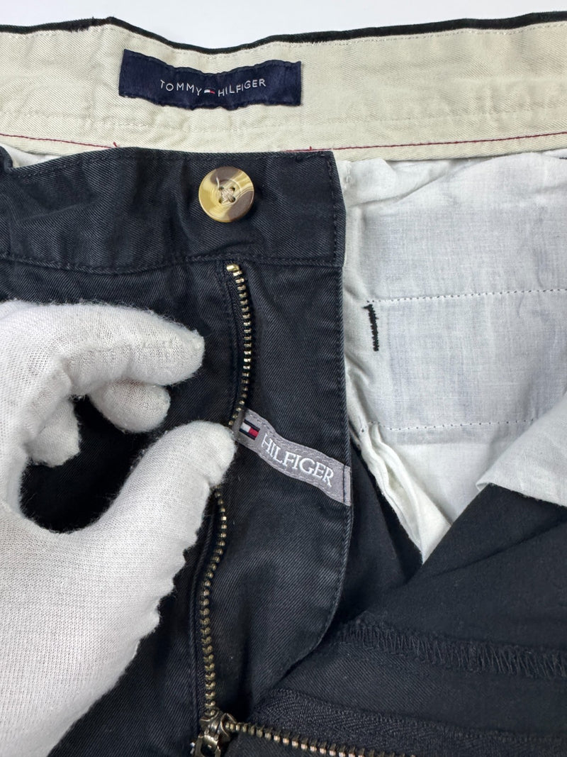 Tommy Hilfiger Pants Vintage Y2K Black Relaxed Straight Fit W38 L30
