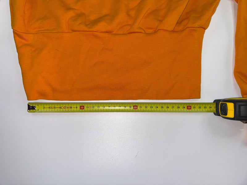 Nike Swoosh Cropped Sweatshirt Orange Size S