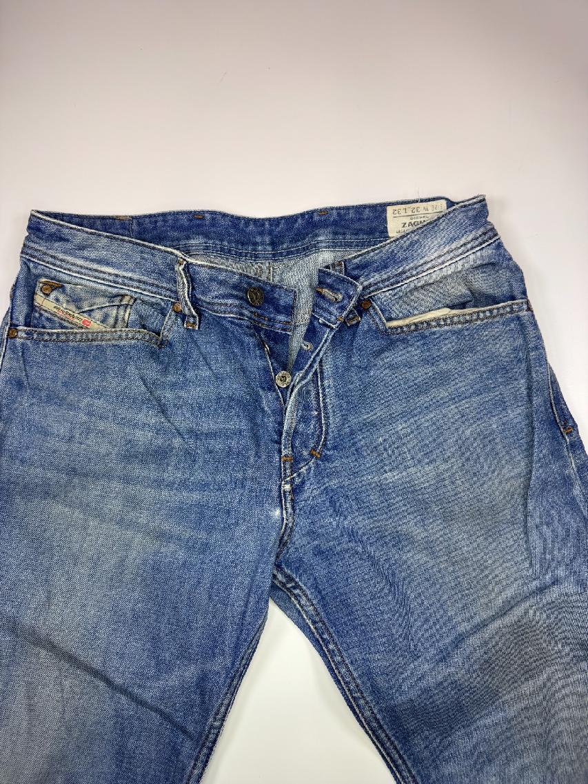 Diesel Zatiny Vintage Y2K Jeans W32 L32 Blue Bootcut Denim — 2
