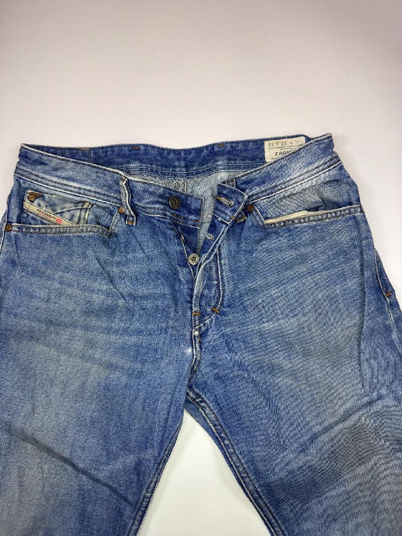 Diesel Zatiny Vintage Y2K Jeans W32 L32 Blue Bootcut Denim