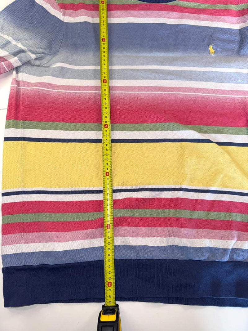 Polo Ralph Lauren Striped Sweatshirt Y2K Multicolor Size L
