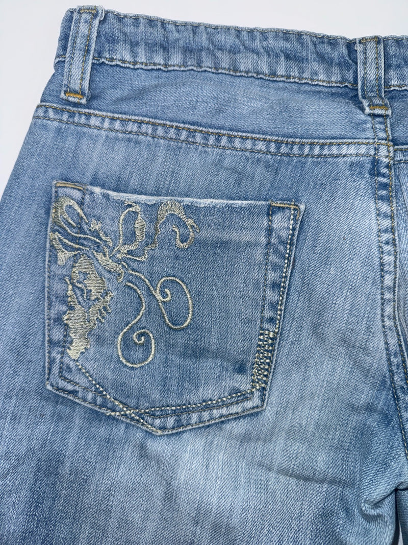 Diesel Vintage Y2K Straight Leg Jeans Size 29 Light Blue Made in Italy