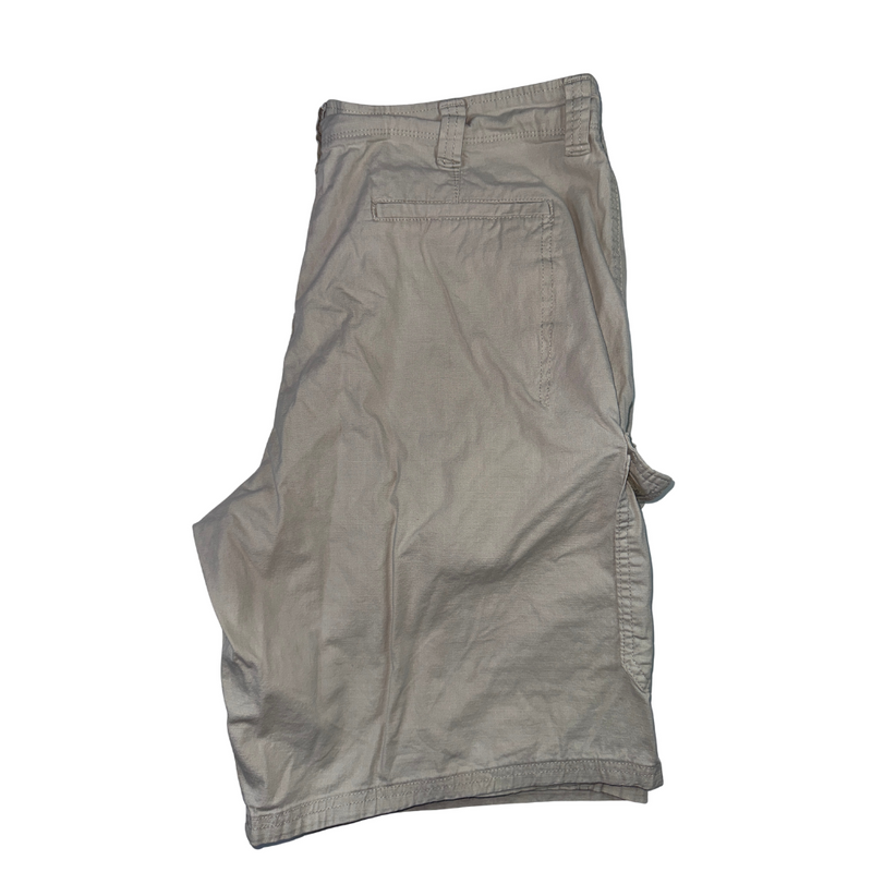Wrangler Cargo Shorts Vintage Y2K Beige Grey Relaxed Fit W34 38