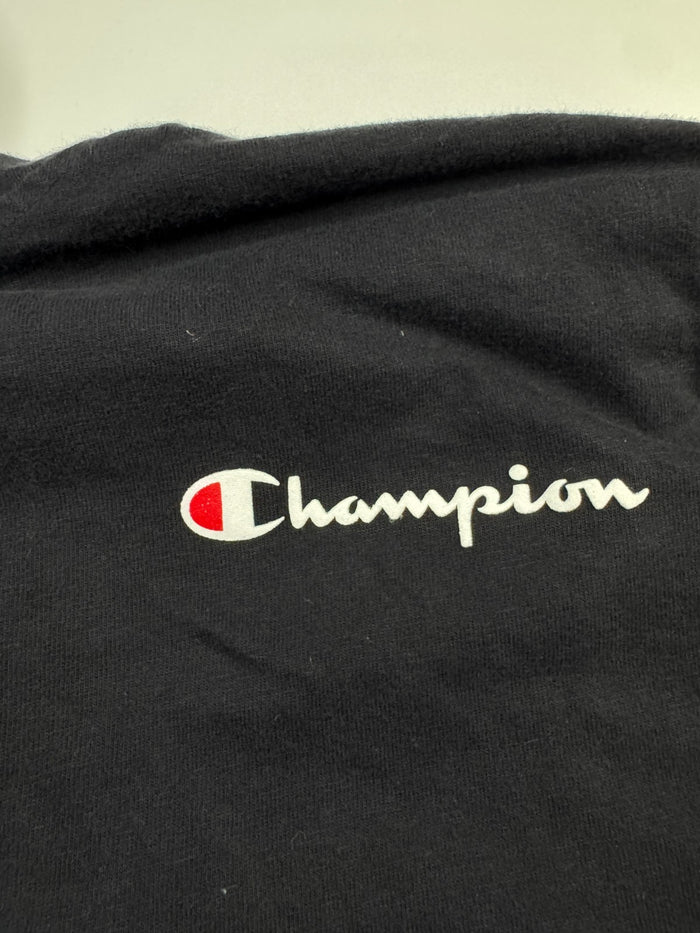 Champion Vintage Hoodie Schwarz Größe S 100% Baumwolle