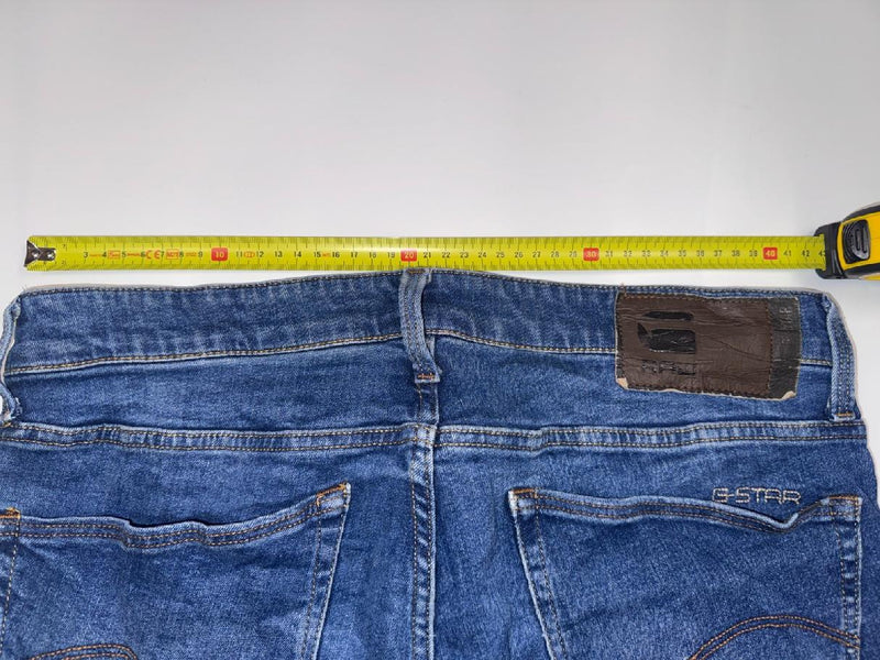 G-Star RAW 3301 Skinny Jeans W35 L32 Blue Denim