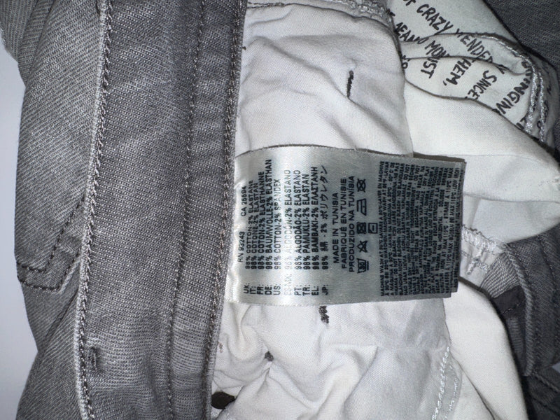 Diesel Industry Viker Vintage Y2K Grey Jeans Size W33 L32