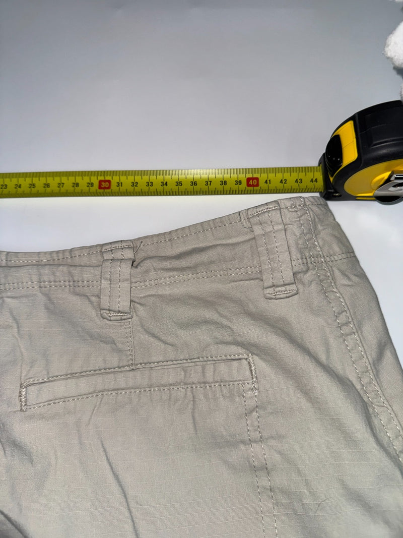 Wrangler Cargo Shorts Vintage Y2K Beige Grey Relaxed Fit W34 38