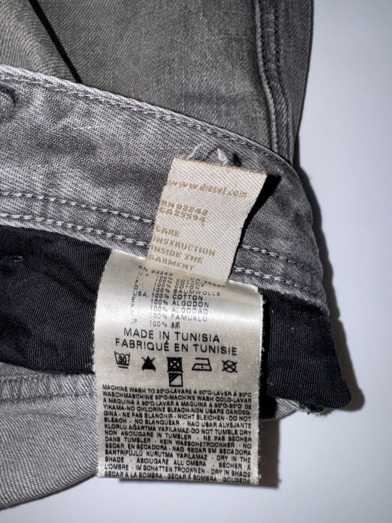 Diesel Poiak Vintage Jeans W32 L34 Grey Straight Denim