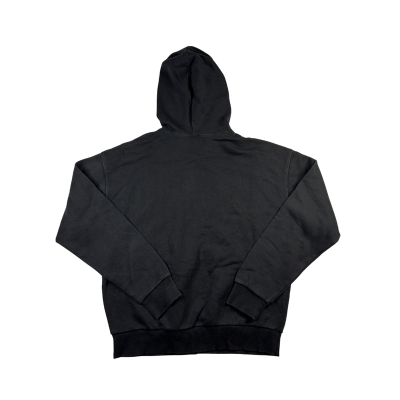 Reebok Vintage Y2K Hoodie Black Pink Big Logo Pullover Streetwear