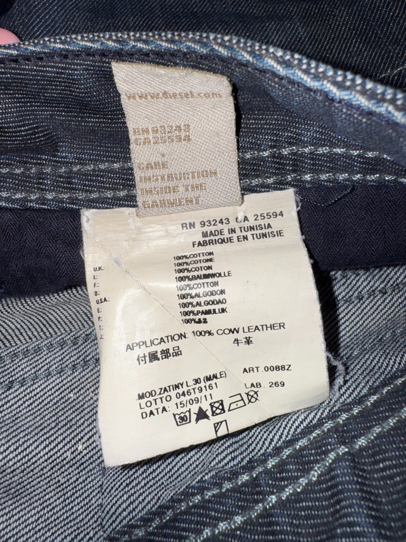 Diesel Zatiny Regular Bootcut Jeans Dark Blue W30 L30