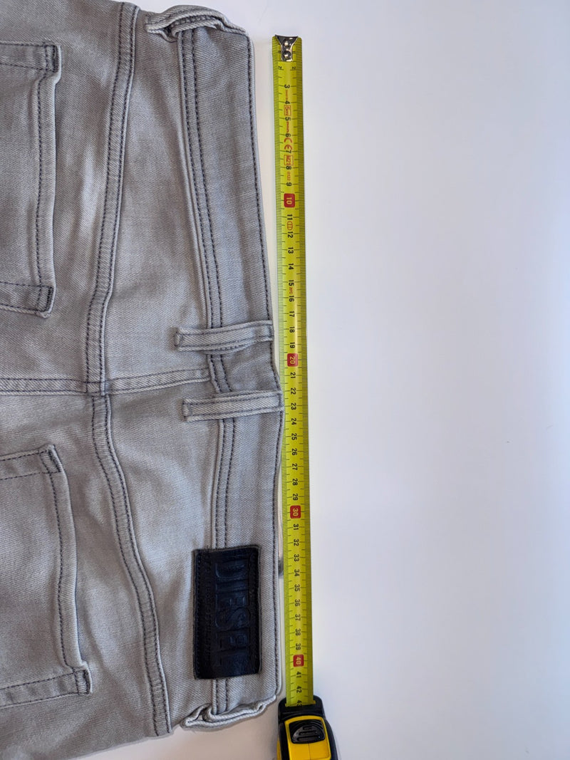 Diesel Sleenker Skinny Jeans Y2K Grey Size W32 L30