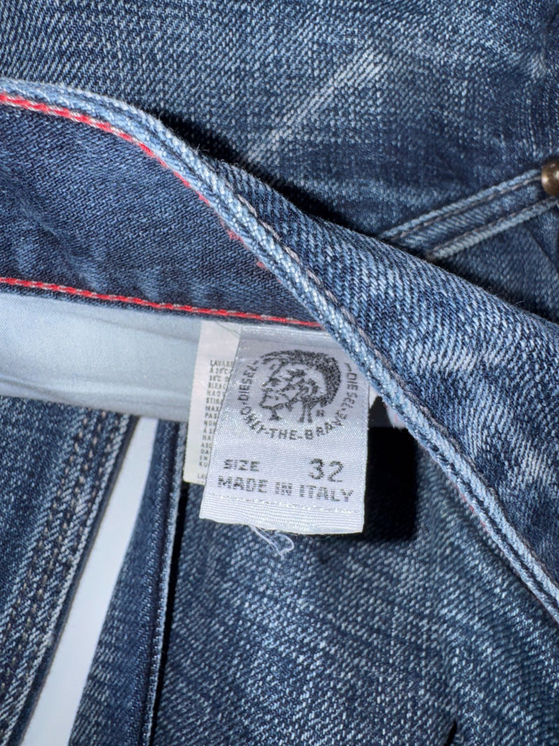 Diesel Industry Vintage Y2K Jeans Size 32 Blue Denim