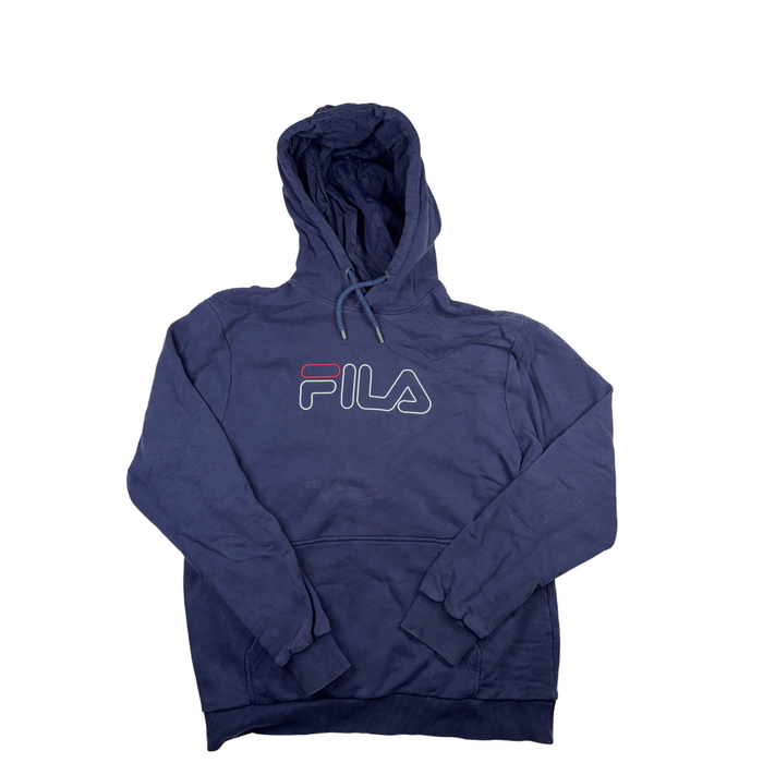 FILA Vintage Y2K Hoodie Navy Blau Größe M